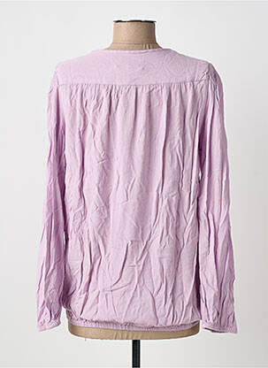 Blouse fermeture boutonnée au dos manches longues violet GARCIA femme