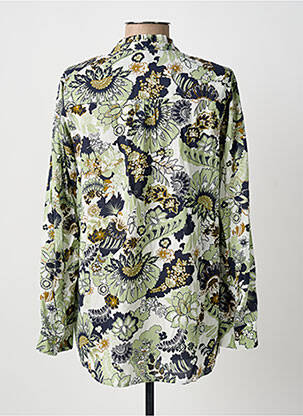 Chemisier imprimé fleurs manches longues vert OLSEN femme