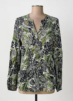 Chemisier coupe cintrée manches longues vert OLSEN femme