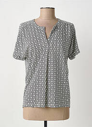 T-shirt imprimé fantaisie manches courtes noir OLSEN femme