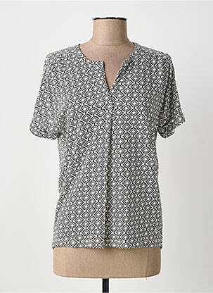 T-shirt imprimé fantaisie manches courtes noir OLSEN femme