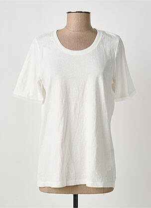 T-shirt stretch manches courtes beige OLSEN femme