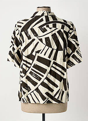 Blouse tissage popeline sans manche marron LES P'TITES BOMBES femme