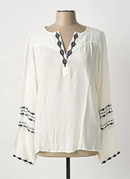 Blouse légère et transparente manches longues gris GARCIA femme