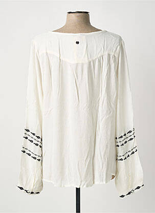 Blouse légère et transparente manches longues gris GARCIA femme