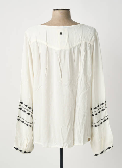 Blouse poignets boutonnés avec fente manches longues gris GARCIA femme