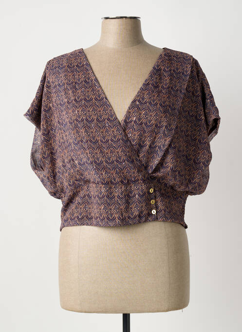 Blouse marron SYSTEMACTION femme