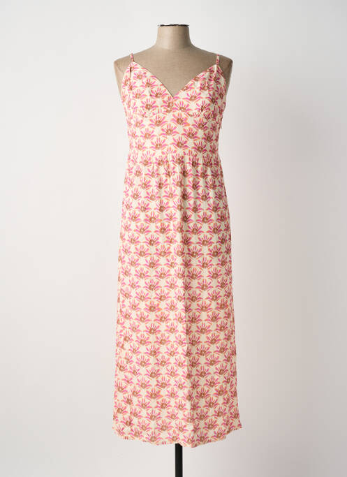 Robe mi-longue rose SYSTEMACTION femme