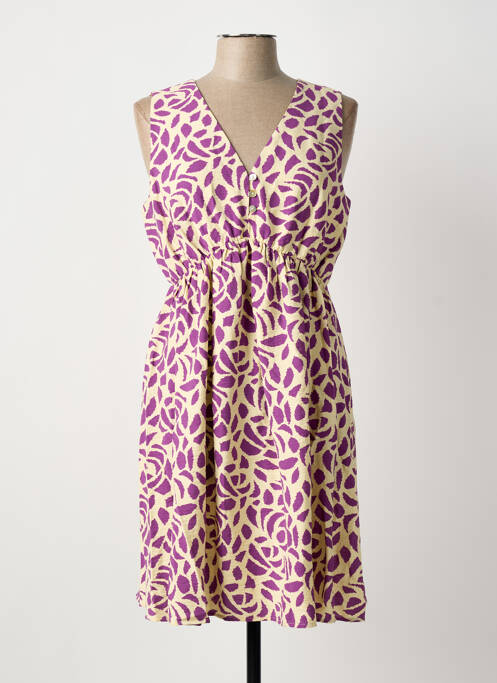 Robe mi-longue violet C'EST BEAU LA VIE femme