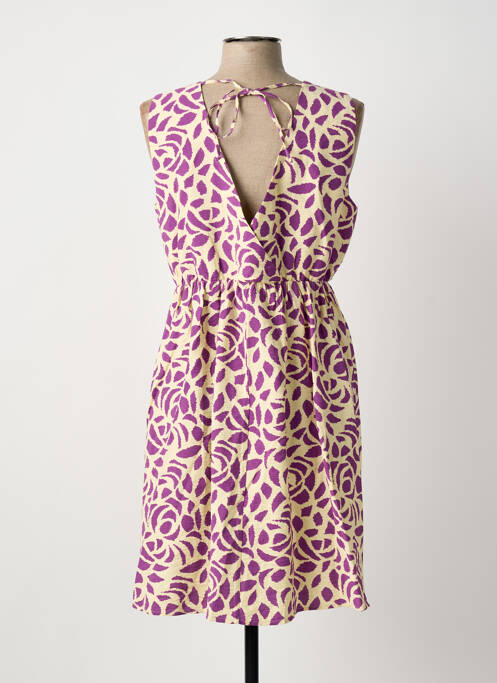 Robe mi-longue violet C'EST BEAU LA VIE femme