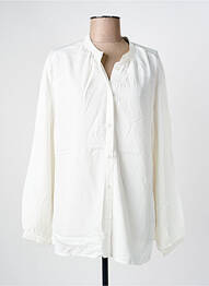 Chemisier coupe droite manches longues blanc JENSEN femme