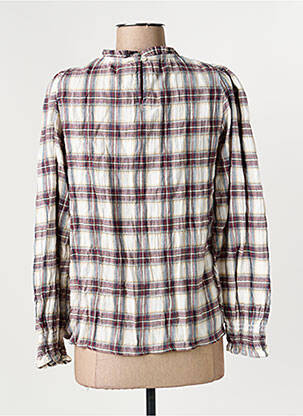 Blouse col rond manches longues beige JENSEN femme