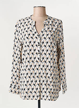 Chemisier coupe cintrée manches longues gris OLSEN femme