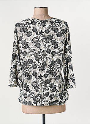 Blouse imprimé fleurs manches 3/4 blanc OLSEN femme