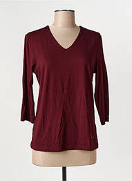 T-shirt col v manches 3/4 violet OLSEN femme