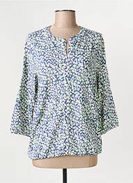 Blouse imprimé fantaisie manches 3/4 bleu OLSEN femme