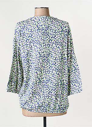 Blouse imprimé fantaisie manches 3/4 bleu OLSEN femme
