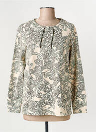 Sweat-shirt stretch manches longues beige OLSEN femme