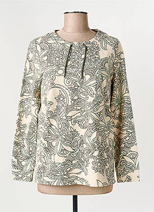 Sweat-shirt stretch manches longues beige OLSEN femme