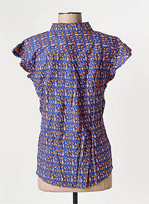 Blouse manches courtes manches courtes bleu C'EST BEAU LA VIE femme