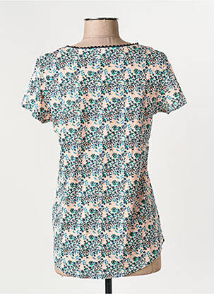 T-shirt col v manches courtes vert C'EST BEAU LA VIE femme