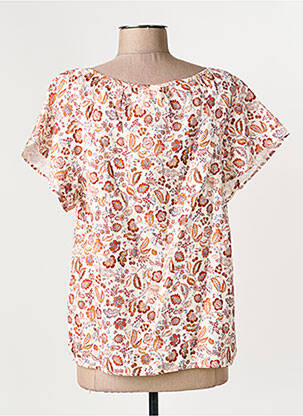 Blouse manches courtes manches courtes beige C'EST BEAU LA VIE femme