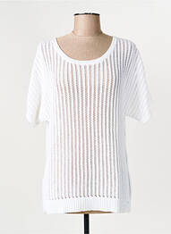 T-shirt coupe cintrée manches courtes blanc OLSEN femme