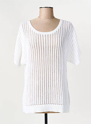 T-shirt coupe cintrée manches courtes blanc OLSEN femme