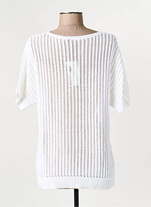 T-shirt coupe cintrée manches courtes blanc OLSEN femme