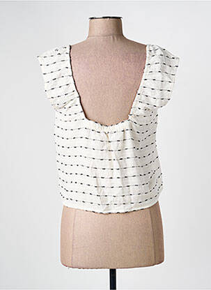 Top manches courtes manches courtes blanc SYSTEMACTION femme