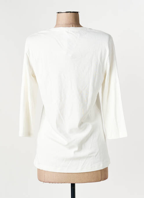 T-shirt manches 3/4 manches 3/4 blanc OLSEN femme