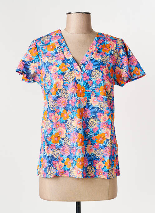 Blouse bleu C'EST BEAU LA VIE femme