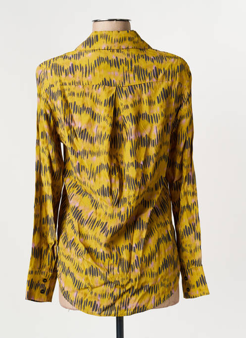 Chemisier coupe cintrée manches longues jaune SYSTEMACTION femme