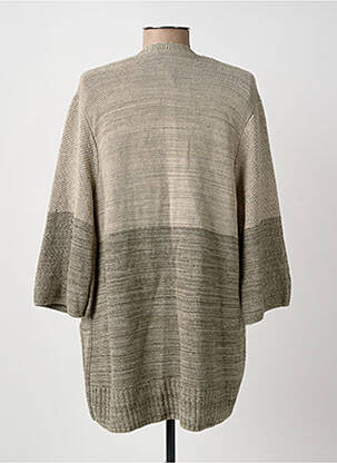 Gilet manches longues col v beige OLSEN femme