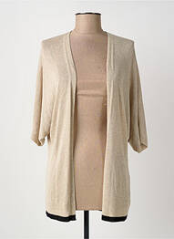 Gilet manches courtes manches courtes beige PAZ TORRAS femme