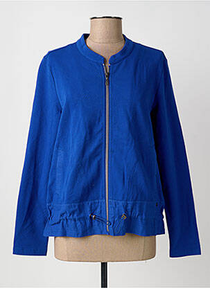 Veste casual col rond bleu OLSEN femme