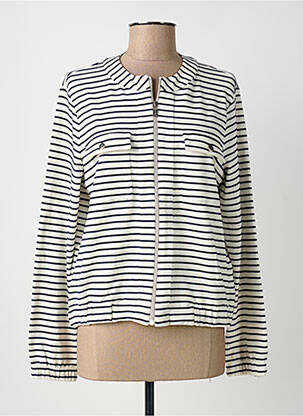 Veste casual col rond blanc OLSEN femme