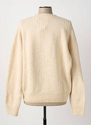 Pull coupe droite manches longues beige C'EST BEAU LA VIE femme