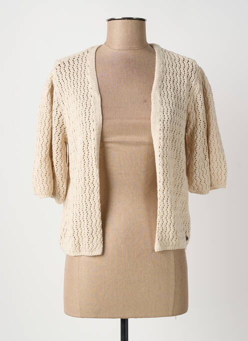 Gilet manches longues beige GARCIA femme