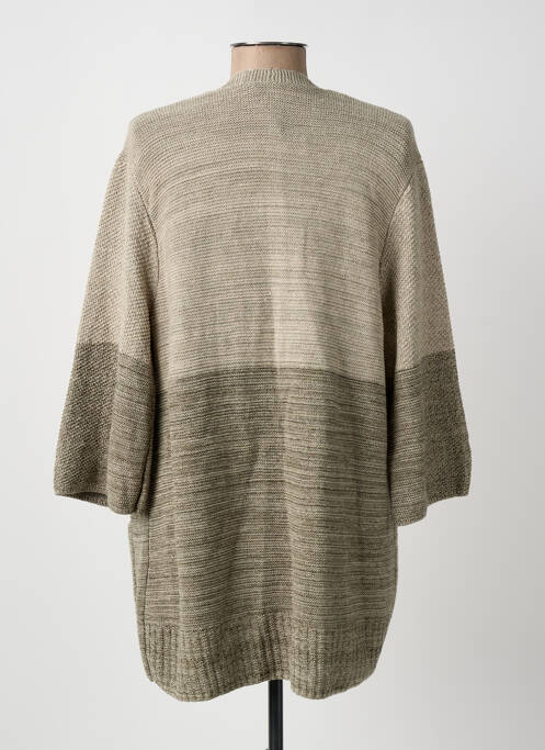 Gilet manches longues beige OLSEN femme