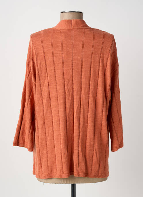 Gilet manches longues orange OLSEN femme