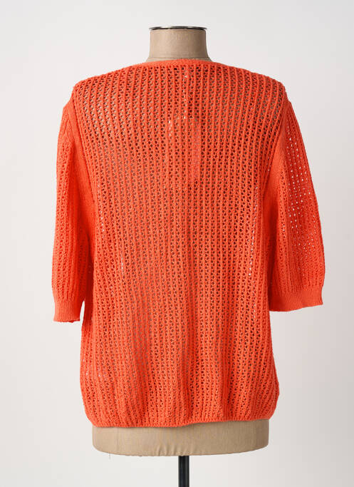 Gilet manches courtes orange GARCIA femme