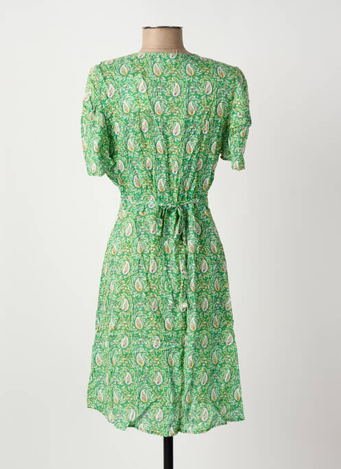 Robe mi-longue vert C'EST BEAU LA VIE femme