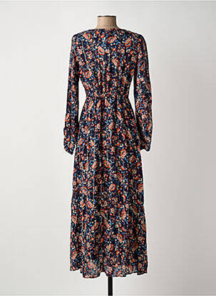 Robe longue manches longues manches longues bleu C'EST BEAU LA VIE femme