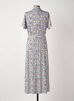 Robe longue manches courtes manches courtes bleu GARCIA femme