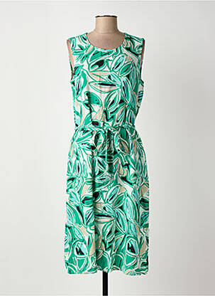 Robe mi-longue sans manche sans manche vert JENSEN femme