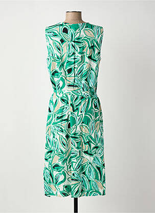 Robe mi-longue sans manche sans manche vert JENSEN femme