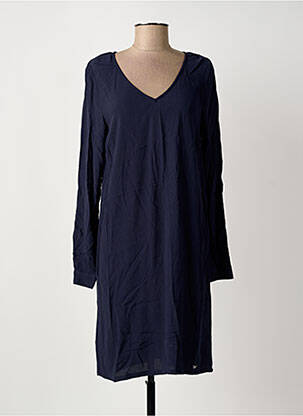 Robe courte fermeture zippée au dos manches longues bleu LES P'TITES BOMBES femme