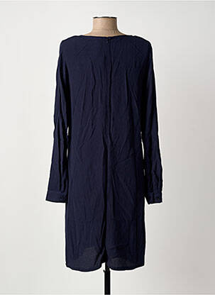 Robe courte fermeture zippée au dos manches longues bleu LES P'TITES BOMBES femme