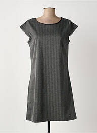Robe courte manches courtes manches courtes gris LES P'TITES BOMBES femme